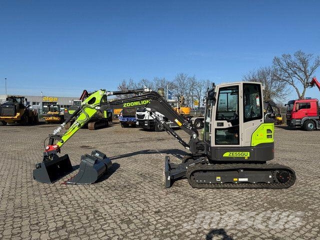 Zoomlion ZE55GU, Greifer-u. Hammerhydr.,Klima,CE Pelle sur chenilles
