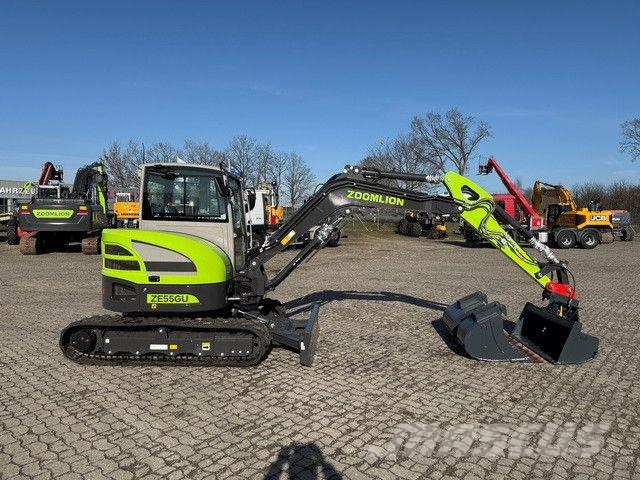 Zoomlion ZE55GU, Greifer-u. Hammerhydr.,Klima,CE Pelle sur chenilles