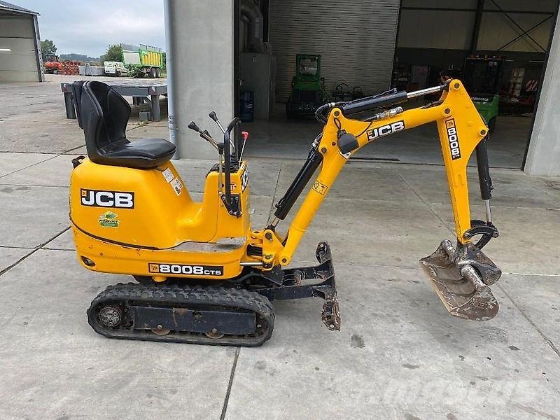 JCB 8008 Morain & 3 godets Excavadoras sobre orugas