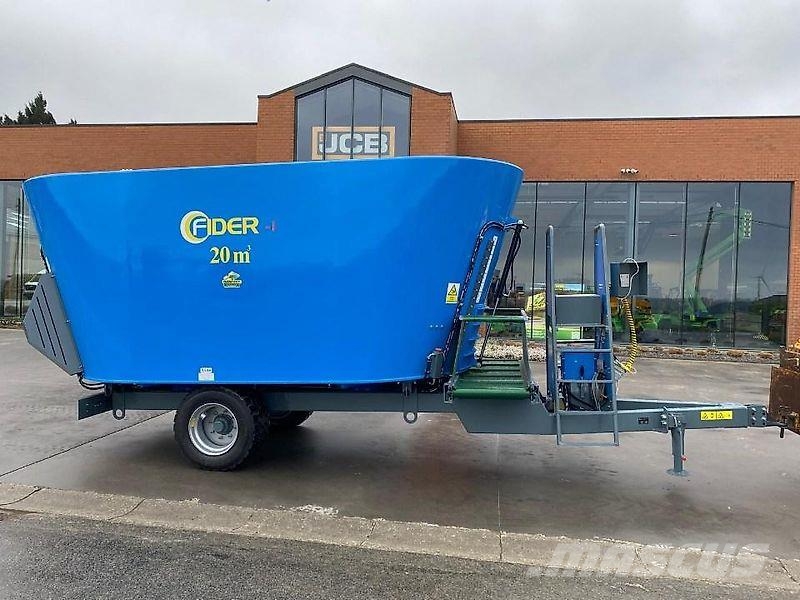 Zamet Mixer Wagon Fider Fider 2 Vis 20m³ Söödajagajad/mikserid