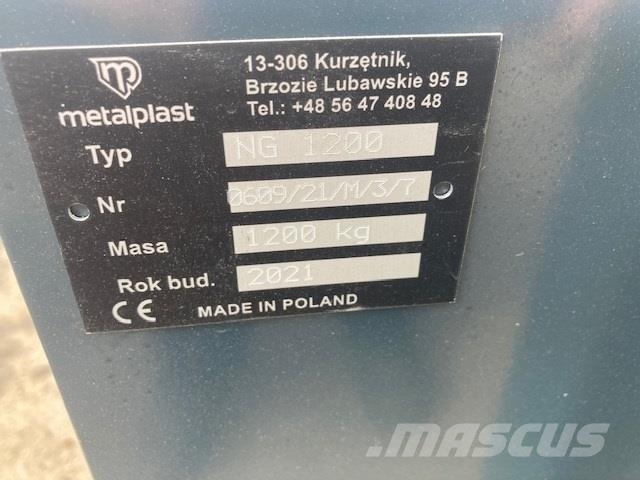 - - - 1200 KG Frontvægt Przednie obciążniki