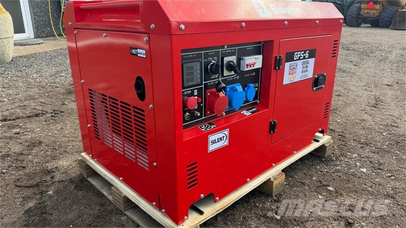 Bauer GFS-6 Kvalitets Bauer 8KVA generator Andre generatorer
