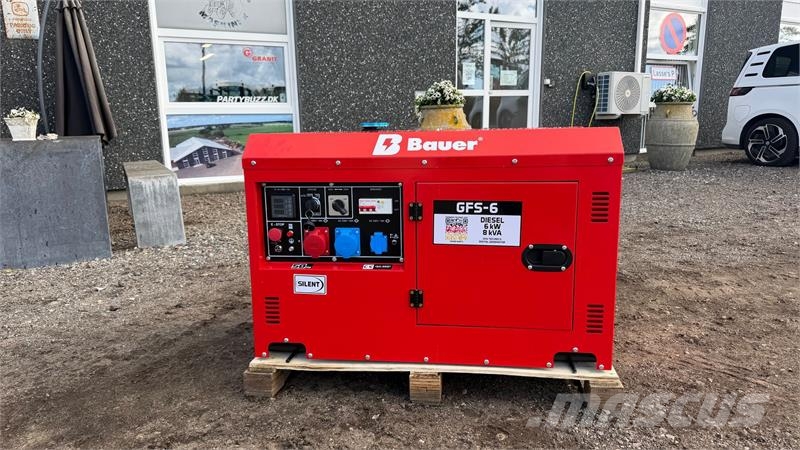 Bauer GFS-6 Kvalitets Bauer 8KVA generator Andre generatorer