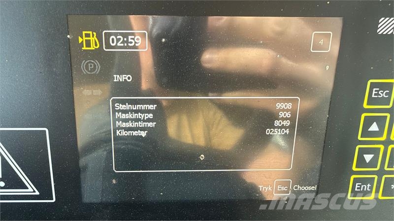 Hydrema 906D KUN 8000 TIME, ESD DOBBELTCOMMAND Tractopelle
