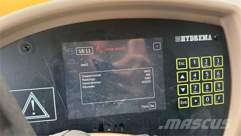 Hydrema 906D Velkørende rendegraver med ESD Dobbeltcommand Rýpadlo-nakladače