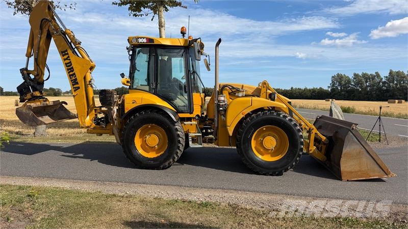 Hydrema 906E Flot brugt rendegraver med Engcon rotortilt, Backhoe loaders