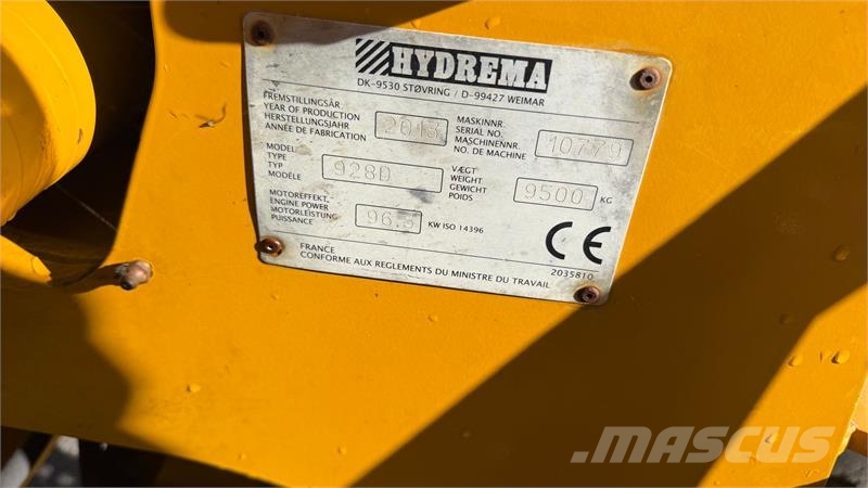 Hydrema 928 D Virkelig fin, og velkørende rendegraver med Tractopelle