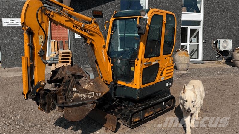 Hyundai EX16-9 Planerblad med tilt samt 2 ekstraskovle med Minigraafmachines < 7t