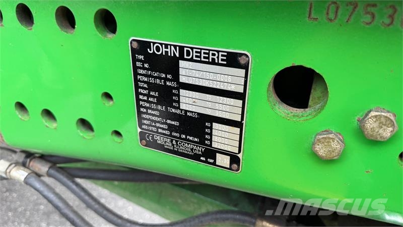 John Deere 7530 Premium 7530 med Frontlift og TLS affjedret f Tracteur