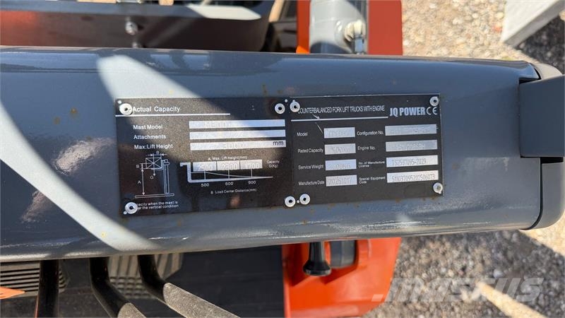 JQ Power CPCD25 Fin truck med Sideskift, kan løfte 2500 KG  شاحنات الديزل