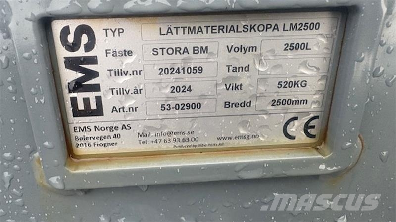Volvo SKOVL EMS 250 CM, 2,5 M3 Kopad