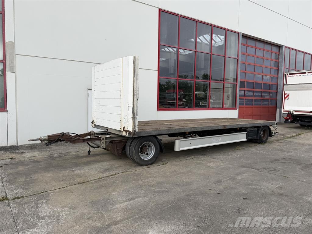 Fliegl ZPS180 2 Achs Jumbo-Plato- Anhänger مقطوروات مسطحة/مفصلية الجوانب