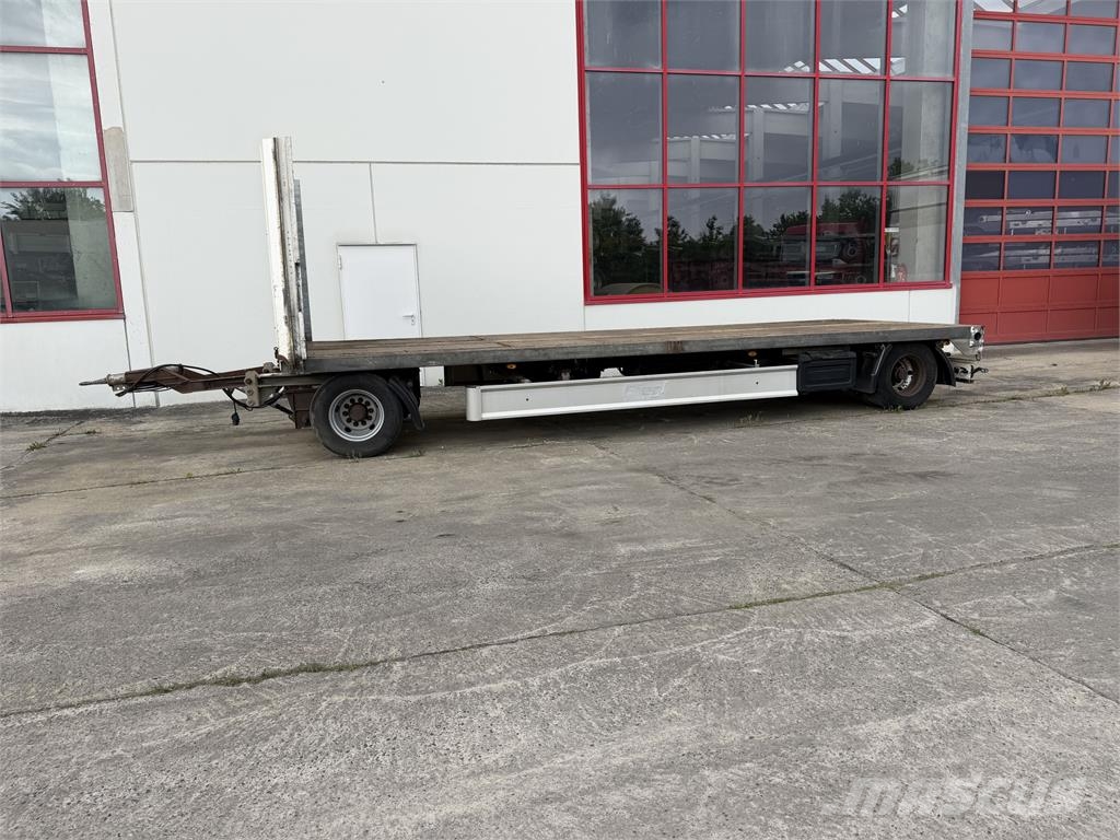 Fliegl ZPS180 2 Achs Jumbo-Plato- Anhänger مقطوروات مسطحة/مفصلية الجوانب