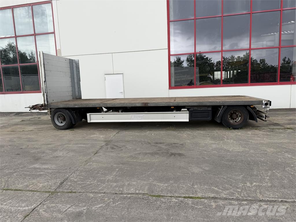 Fliegl ZPS180 2 Achs Jumbo-Plato- Anhänger مقطوروات مسطحة/مفصلية الجوانب