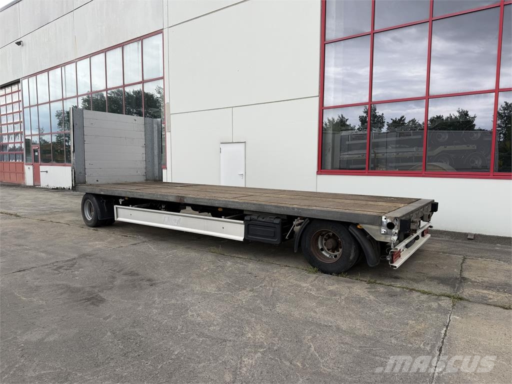 Fliegl ZPS180 2 Achs Jumbo-Plato- Anhänger مقطوروات مسطحة/مفصلية الجوانب