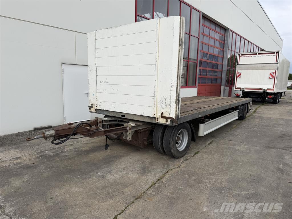 Fliegl ZPS180 2 Achs Jumbo-Plato- Anhänger مقطوروات مسطحة/مفصلية الجوانب