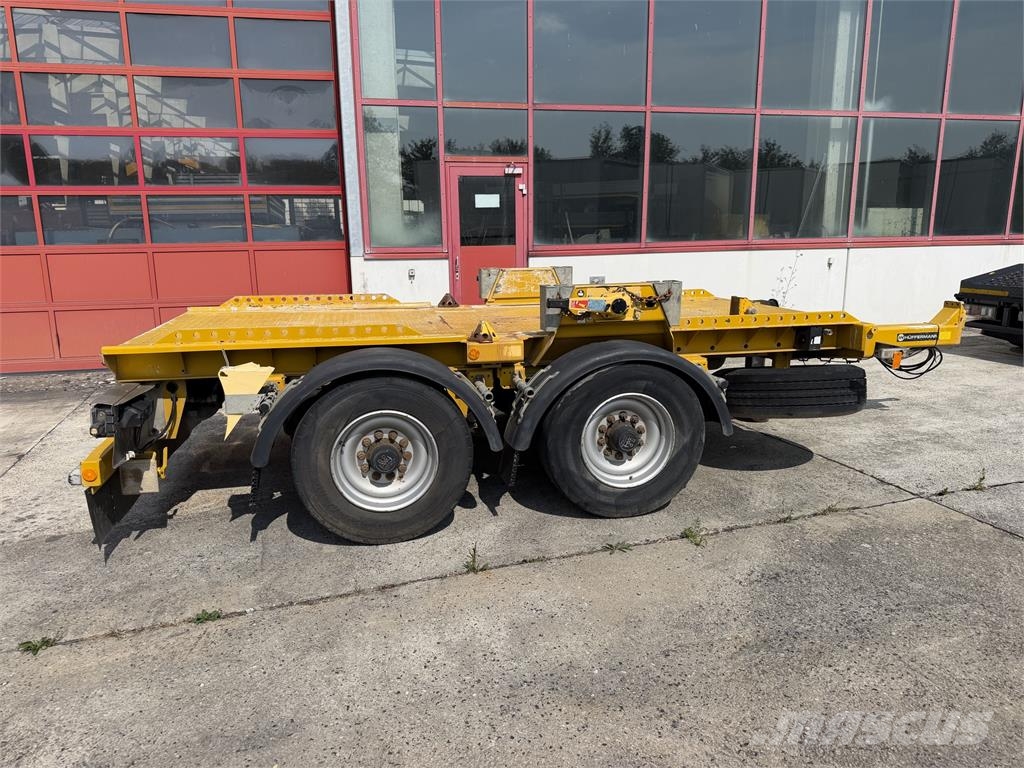 Hüffermann HTM 13.40L 14 t Tandem- Muldenanhänger, wenig Ben مقطورات ذات صهاريج