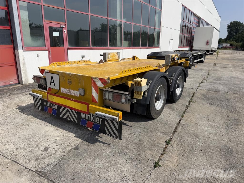 Hüffermann HTM 13.40L 14 t Tandem- Muldenanhänger, wenig Ben مقطورات ذات صهاريج