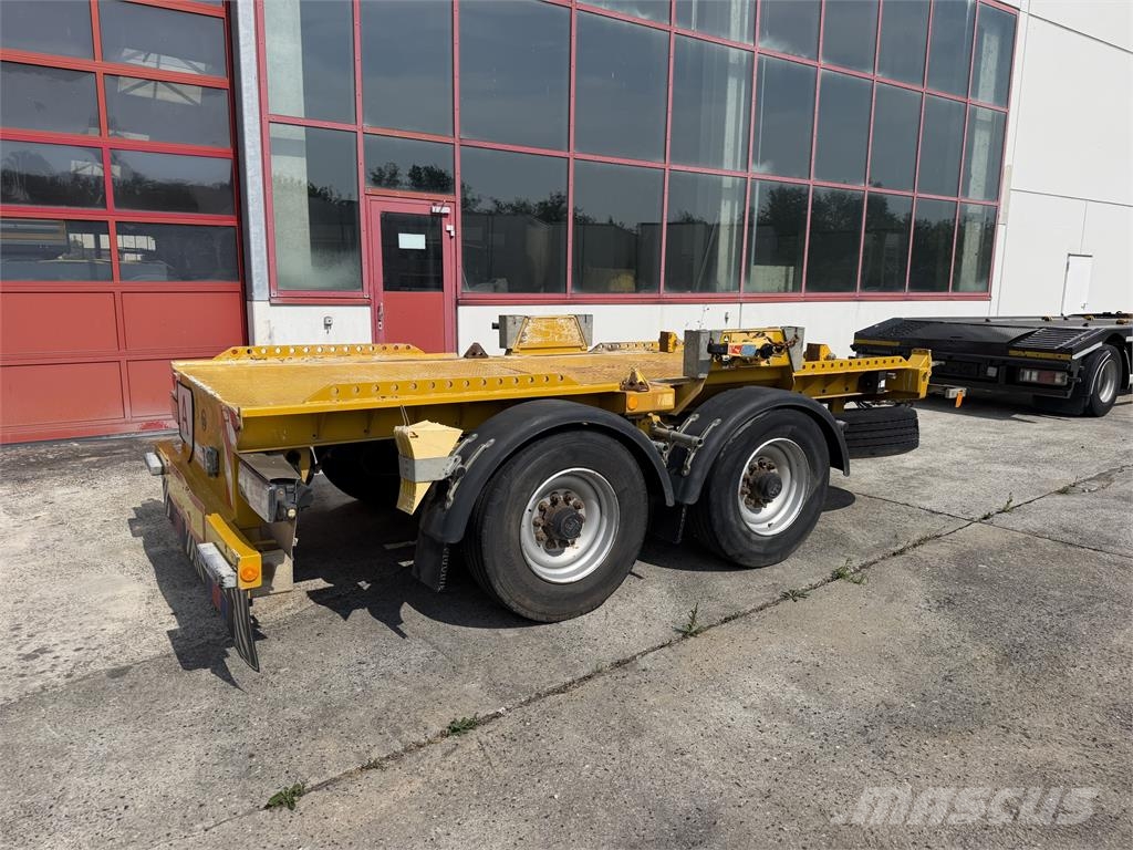 Hüffermann HTM 13.40L 14 t Tandem- Muldenanhänger, wenig Ben مقطورات ذات صهاريج