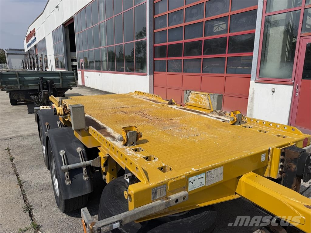 Hüffermann HTM 13.40L 14 t Tandem- Muldenanhänger, wenig Ben مقطورات ذات صهاريج