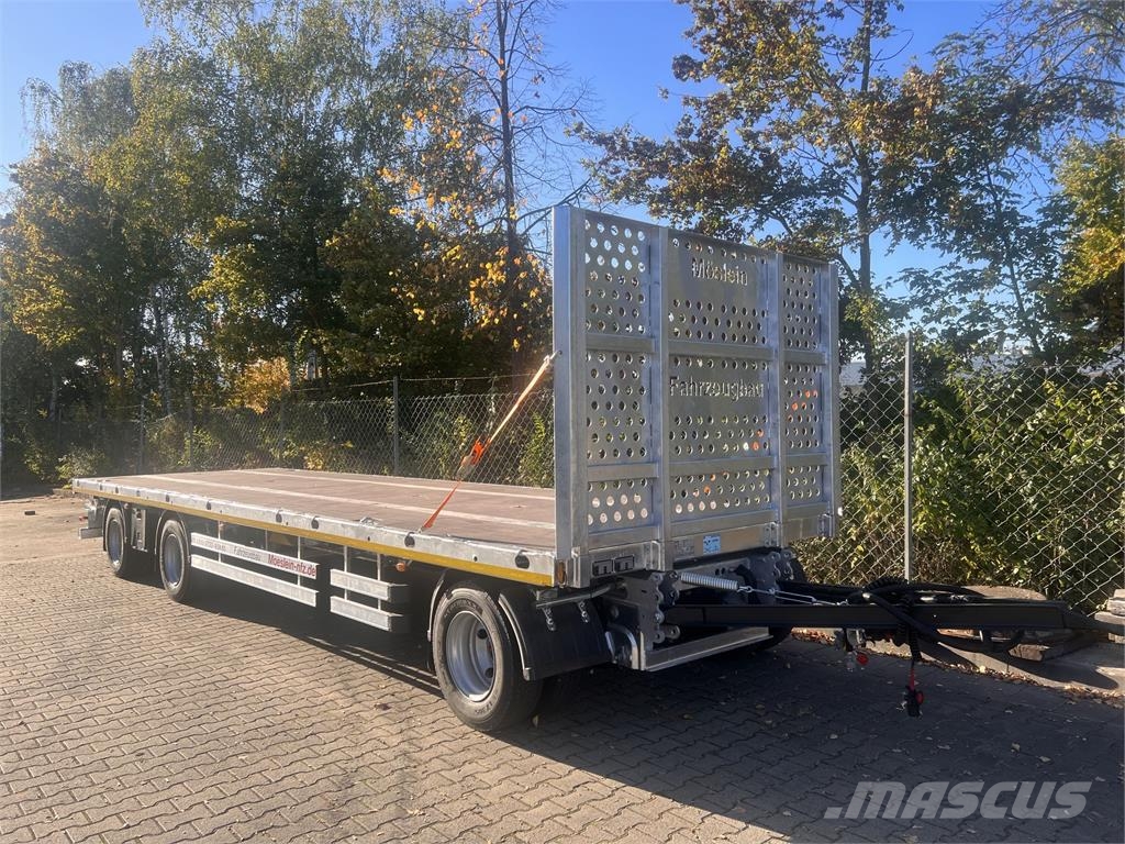 Möslein T 3 Plato 10 m 3 Achs Jumbo- Plato- Anhänger 10 m Plataforma plana/laterales abatibles