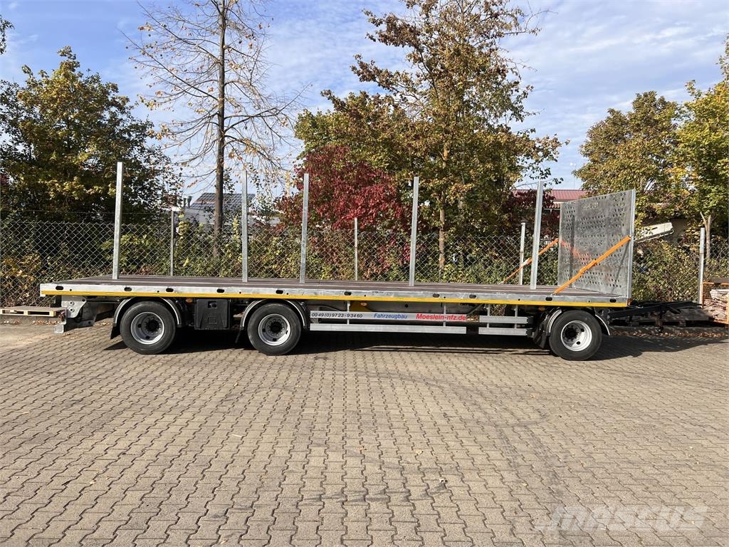 Möslein T 3 Plato 8,6 m 3 Achs Jumbo- Plato- Anhänger 8,6 Anhænger med lad/Flatbed