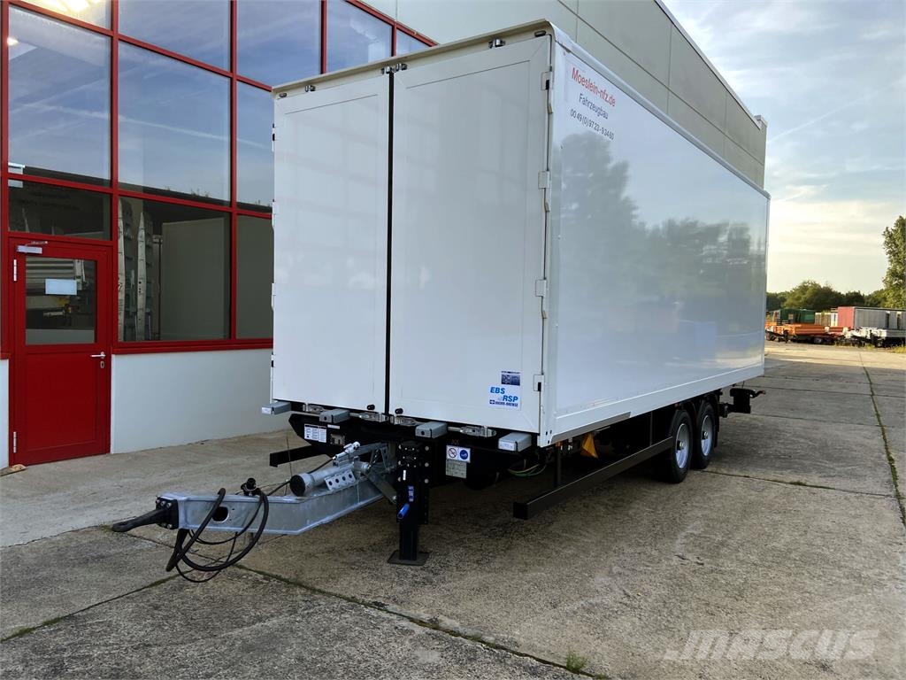 Möslein TK0105D-L Weiß Tandem Koffer, Ladebordwand 1,5 t Gesloten opbouw trailers