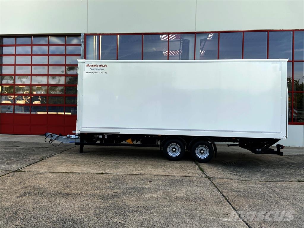 Möslein TK0105D-L Weiß Tandem Koffer, Ladebordwand 1,5 t Gesloten opbouw trailers