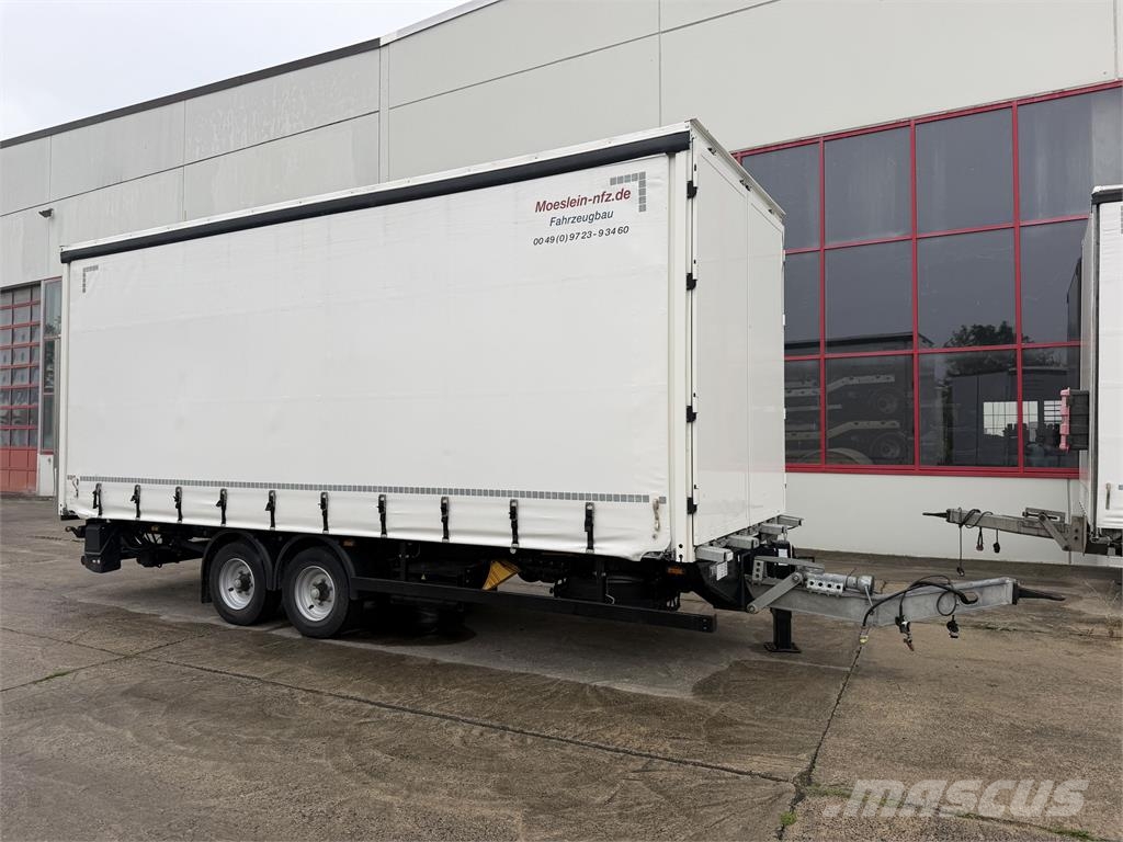 Möslein TPS 105 D-L Planenanhänger Ladebordwand + Durchla Remolques de caja de lona
