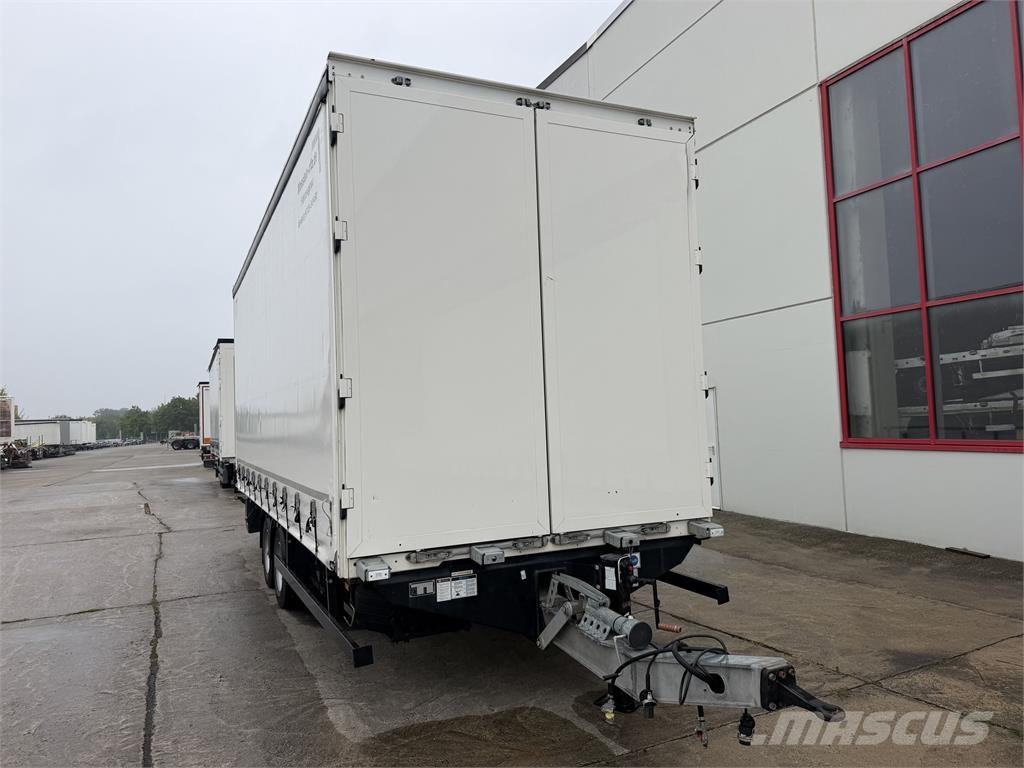 Möslein TPS 105 D-L Planenanhänger Ladebordwand + Durchla Remolques de caja de lona