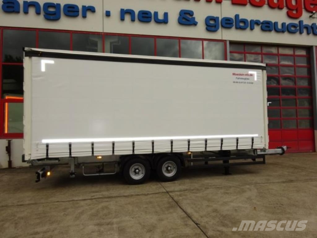 Möslein TPW 105 D Schwebheim Tandem- Planenanhänger Durch مقطورات بغطاء جانبي