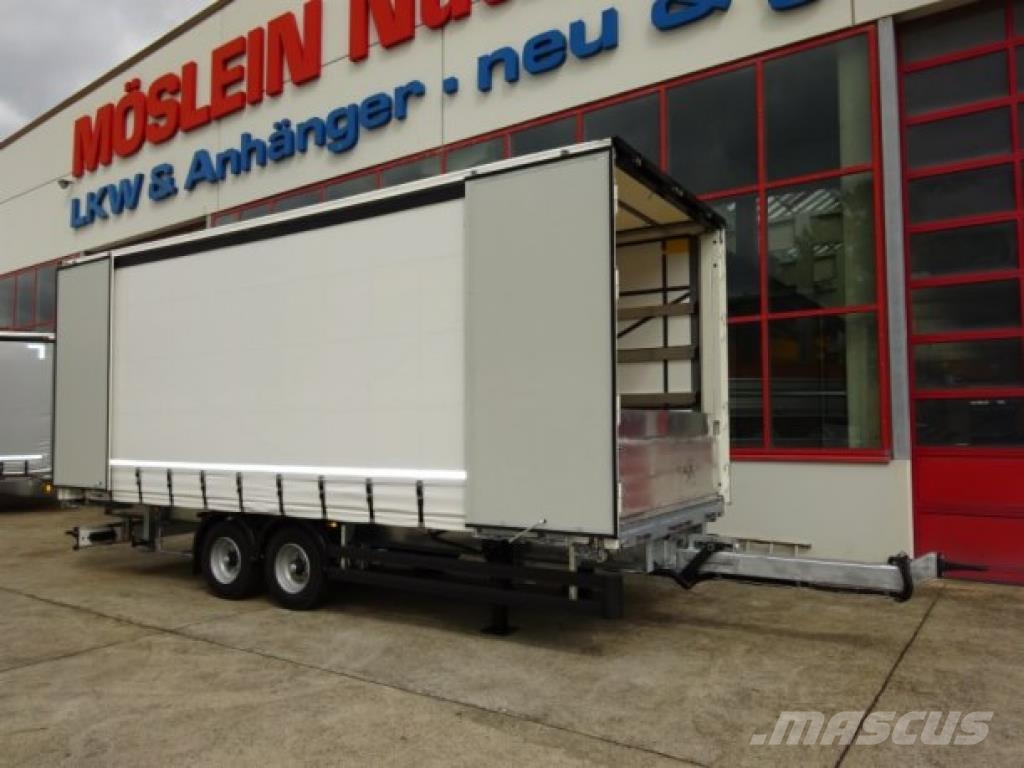 Möslein TPW 105 D Schwebheim Tandem- Planenanhänger Durch مقطورات بغطاء جانبي