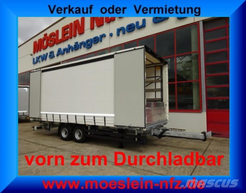 Möslein TPW 105 D Schwebheim Tandem- Planenanhänger Durch مقطورات بغطاء جانبي