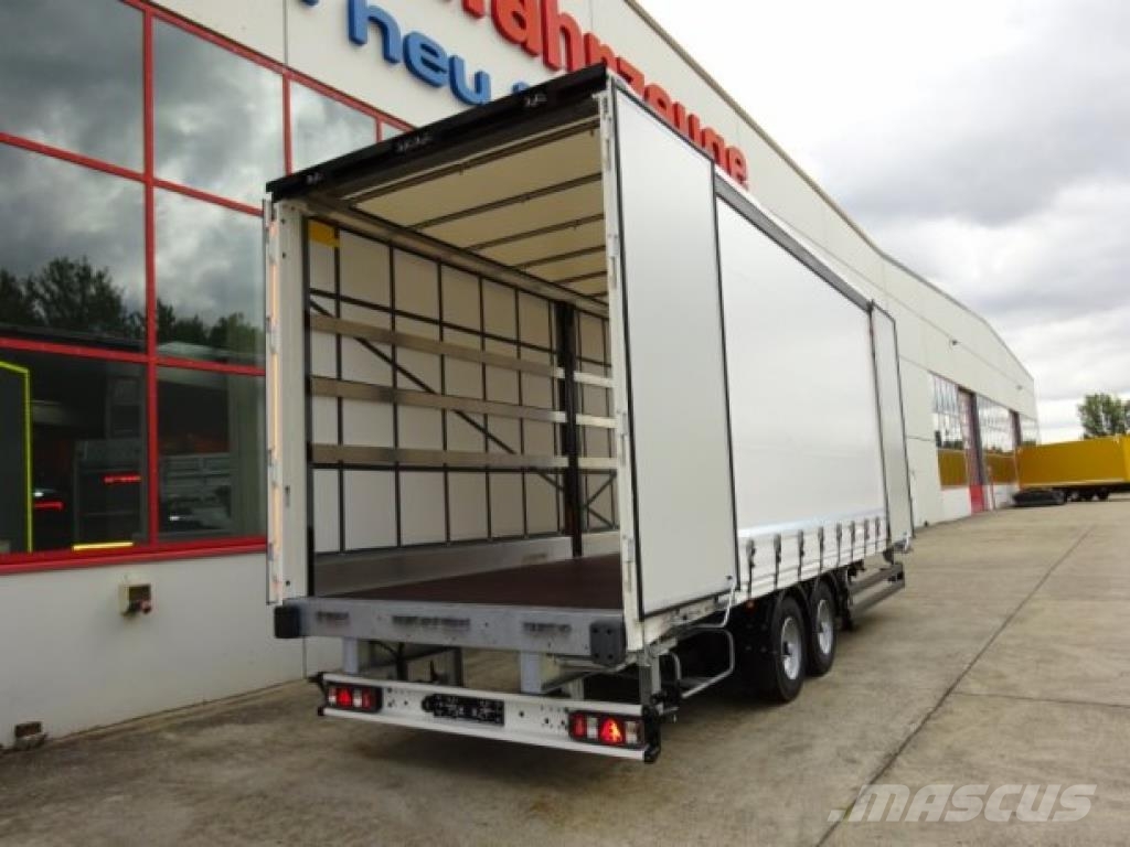 Möslein TPW 105 D Schwebheim Tandem- Planenanhänger Durch مقطورات بغطاء جانبي
