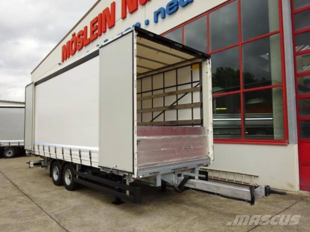 Möslein TPW 105 D Schwebheim Tandem- Planenanhänger Durch مقطورات بغطاء جانبي
