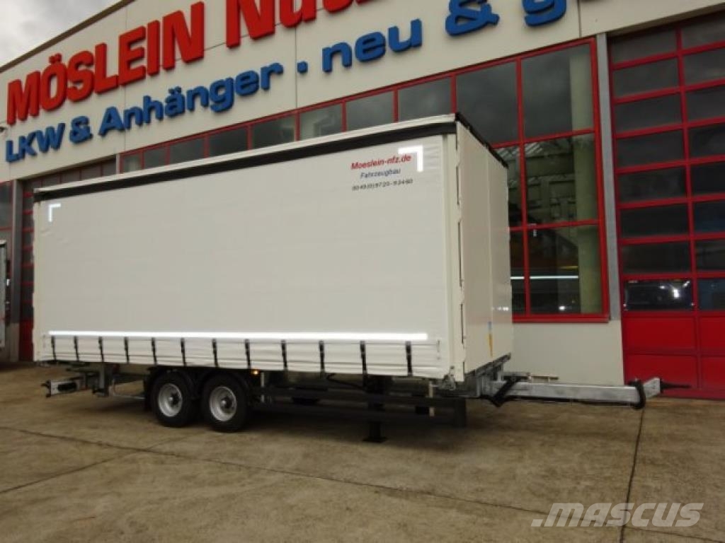 Möslein TPW 105 D Schwebheim Tandem- Planenanhänger Durch مقطورات بغطاء جانبي