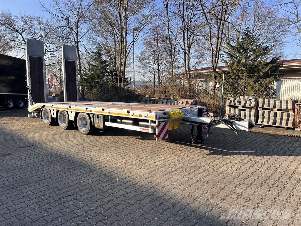 Möslein TT 34 Zugrohr Gerade 34 t GG Tridem- Tieflader 3 Mélybölcsős