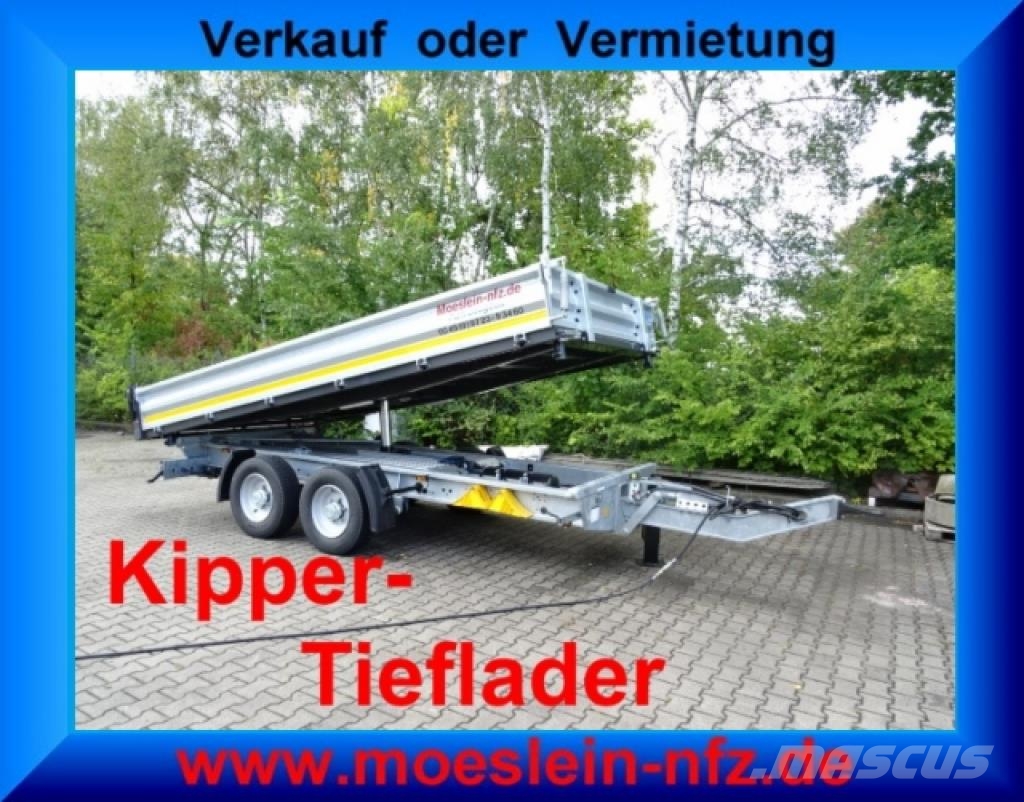 Möslein TTD 13 Verzinkt 13 t Tandem 3- Seitenkipper Tiefl Bañeras