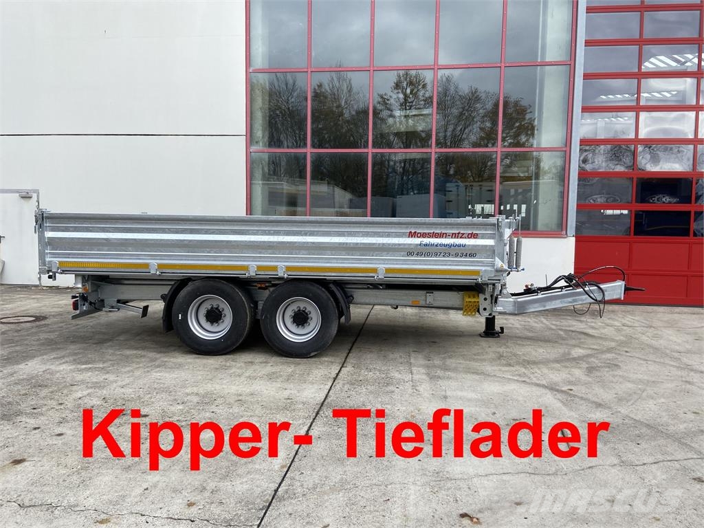 Möslein TTD 14 Schwebheim 14 t Tandemkipper Tieflader Bre Anhænger med tip