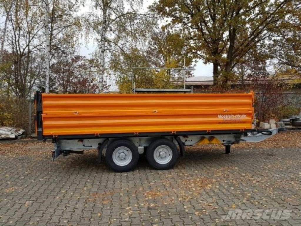 Möslein TTD13- BA Orange 13 t Tandem Kipper Tiefladermit  Bañeras