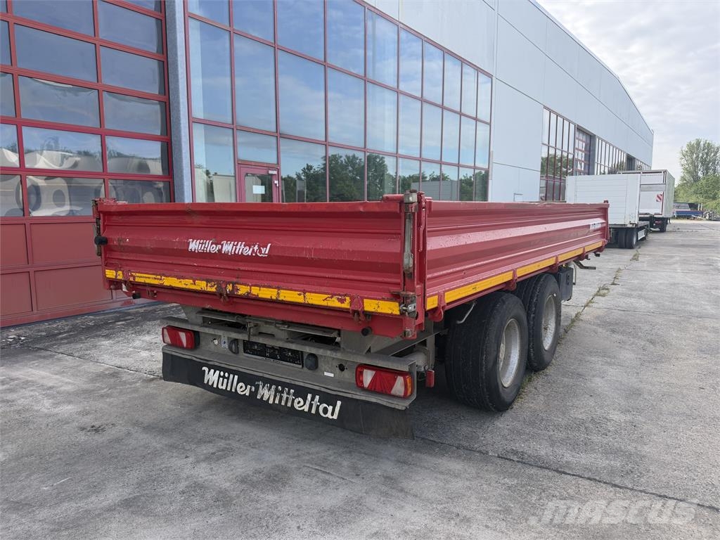 Müller Mitteltal KA-TA 14,4 t Tandemkipper- Tieflader, B مقطورات قلابة