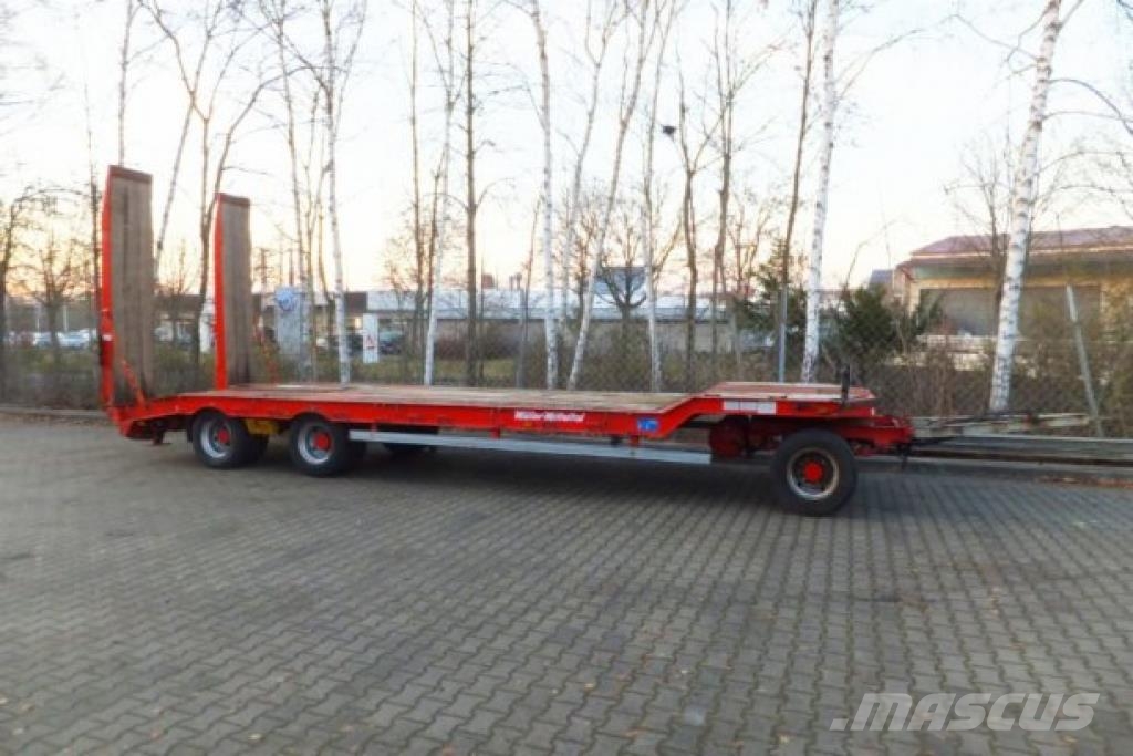 Müller Mitteltal T 3 3 Achs Tieflader- Anhänger 平板拖车