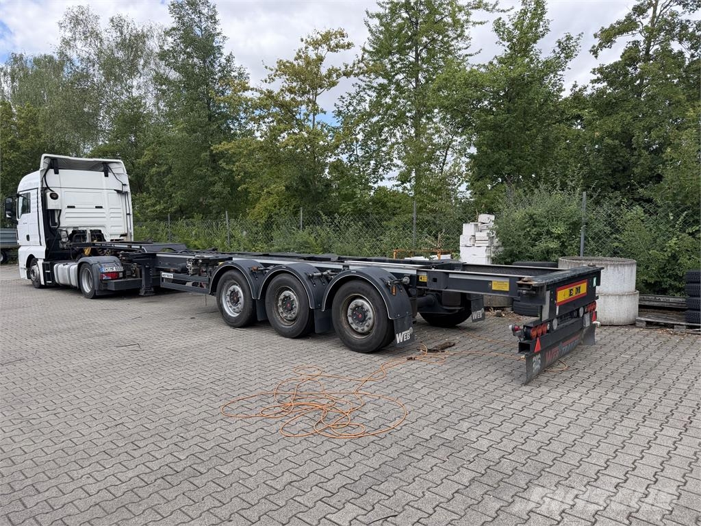  web trailer LPRS 24 3 Achs Container- Chassis inc Containerframe semi-trailers