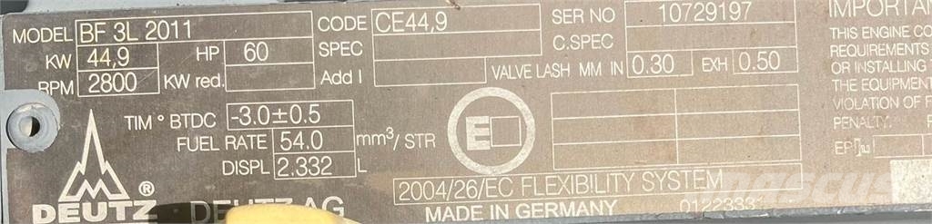 Deutz BF3L2011 Mootorid