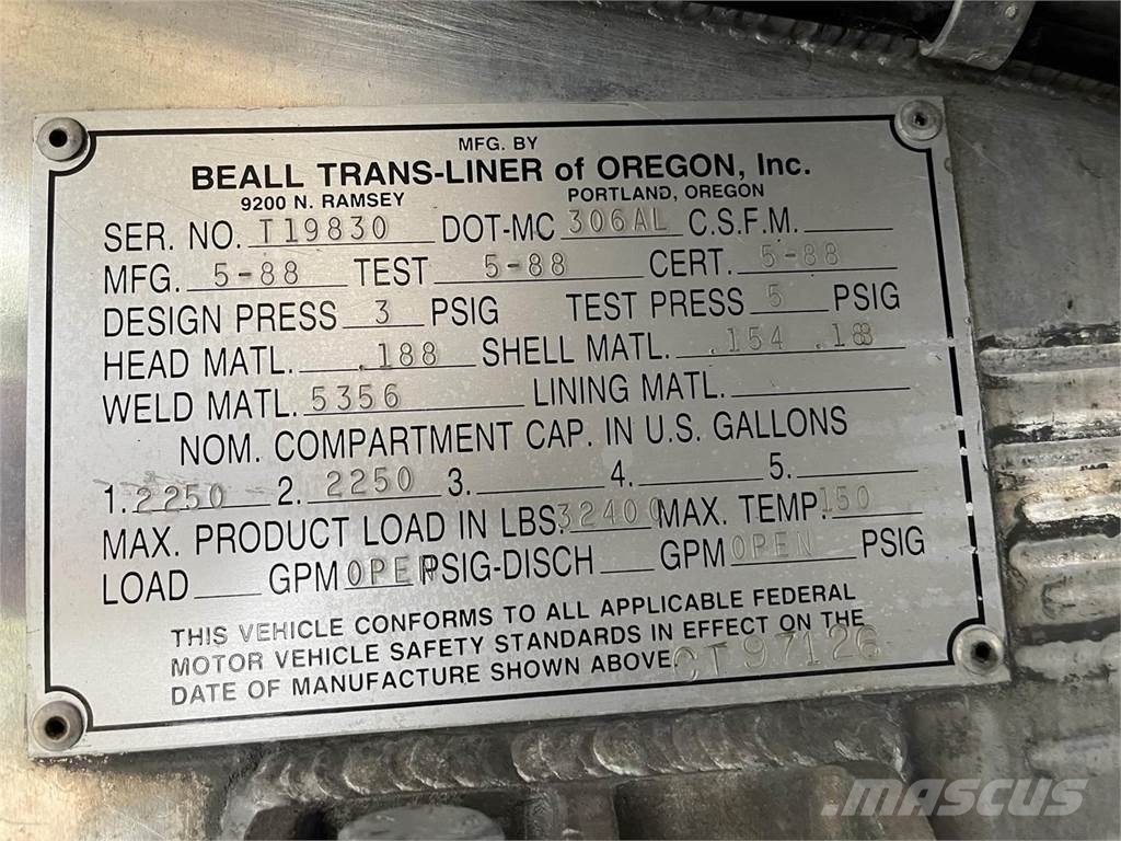 Peterbilt 579 Automobilinės cisternos