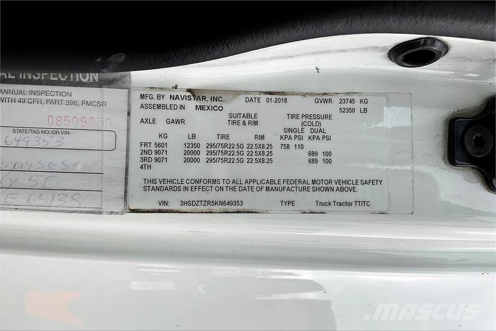 International LT625 6x4 Prime Movers