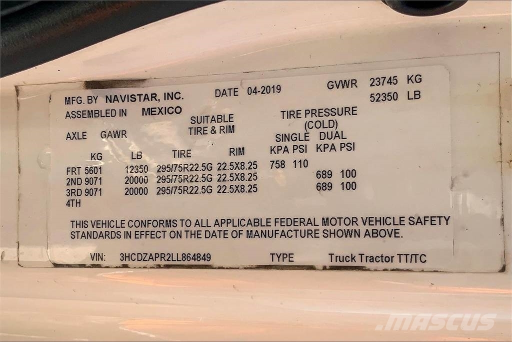 International LT625 6x4 Prime Movers