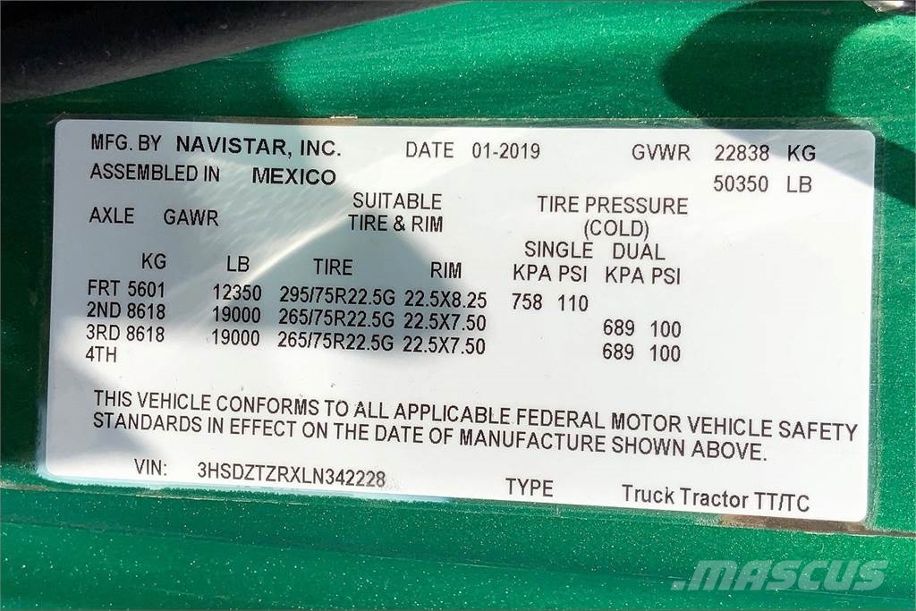 International LT625 6x4 Prime Movers