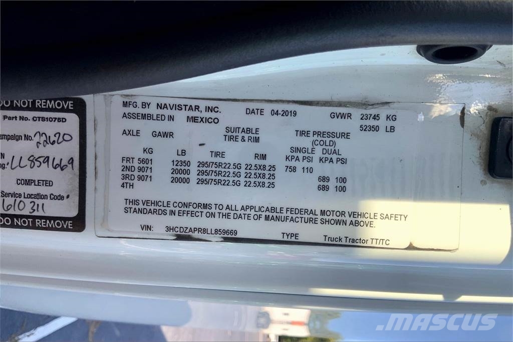 International LT625 6x4 Prime Movers