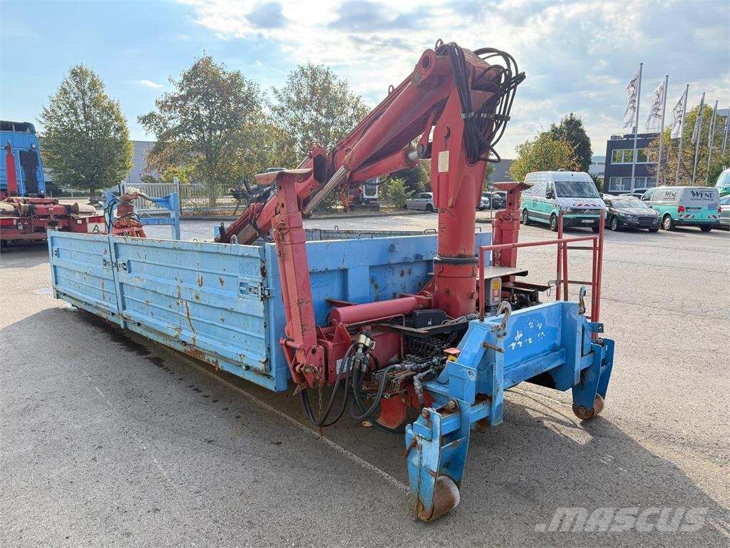 Atlas Abrollcontainer mit Kran AK100.1 - 12,1m Plattformar